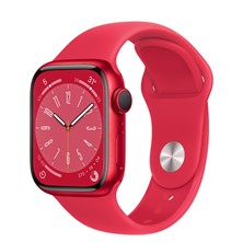 Apple Watch Series 8 GPS 41mm (PRODUCT)RED Aluminium Case with (PRODUCT)RED Sport Band S/M MNUG3LL/A