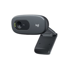 Logitech C270 HD Webcam (Black)