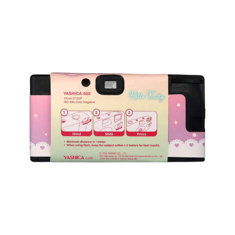 YASHICA Single Use Film Camera (Hello Kitty Jewel Land) - back