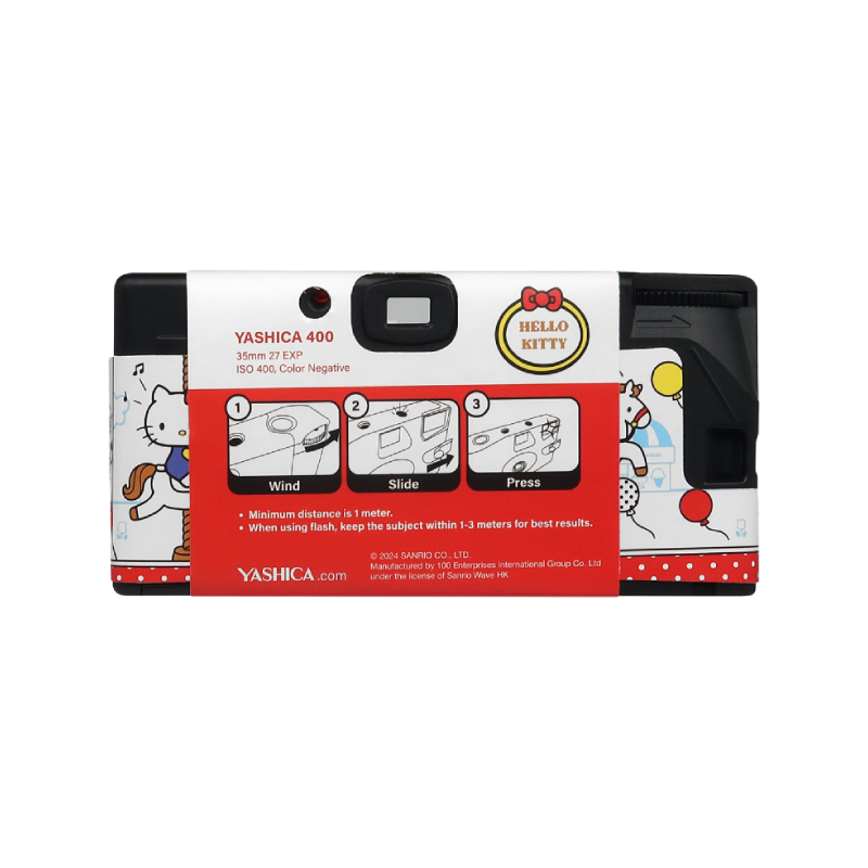 YASHICA Single Use Film Camera (Hello Kitty Playground) - back
