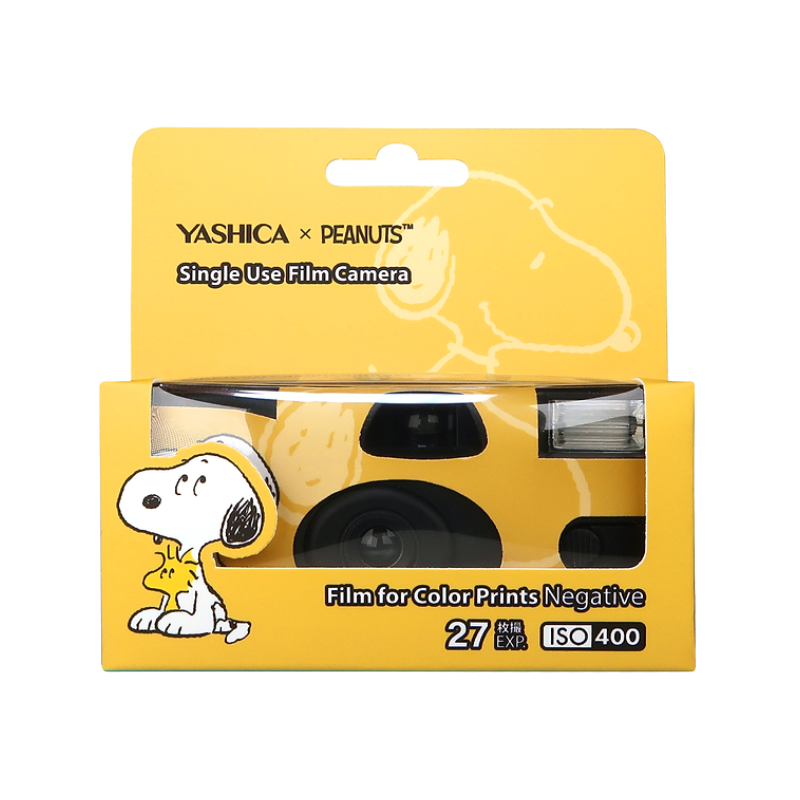 YASHICA Single Use Film Camera (Snoopy Colorful World) - box