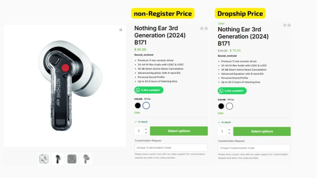 Nothing Ear 3rd Gen dropship price